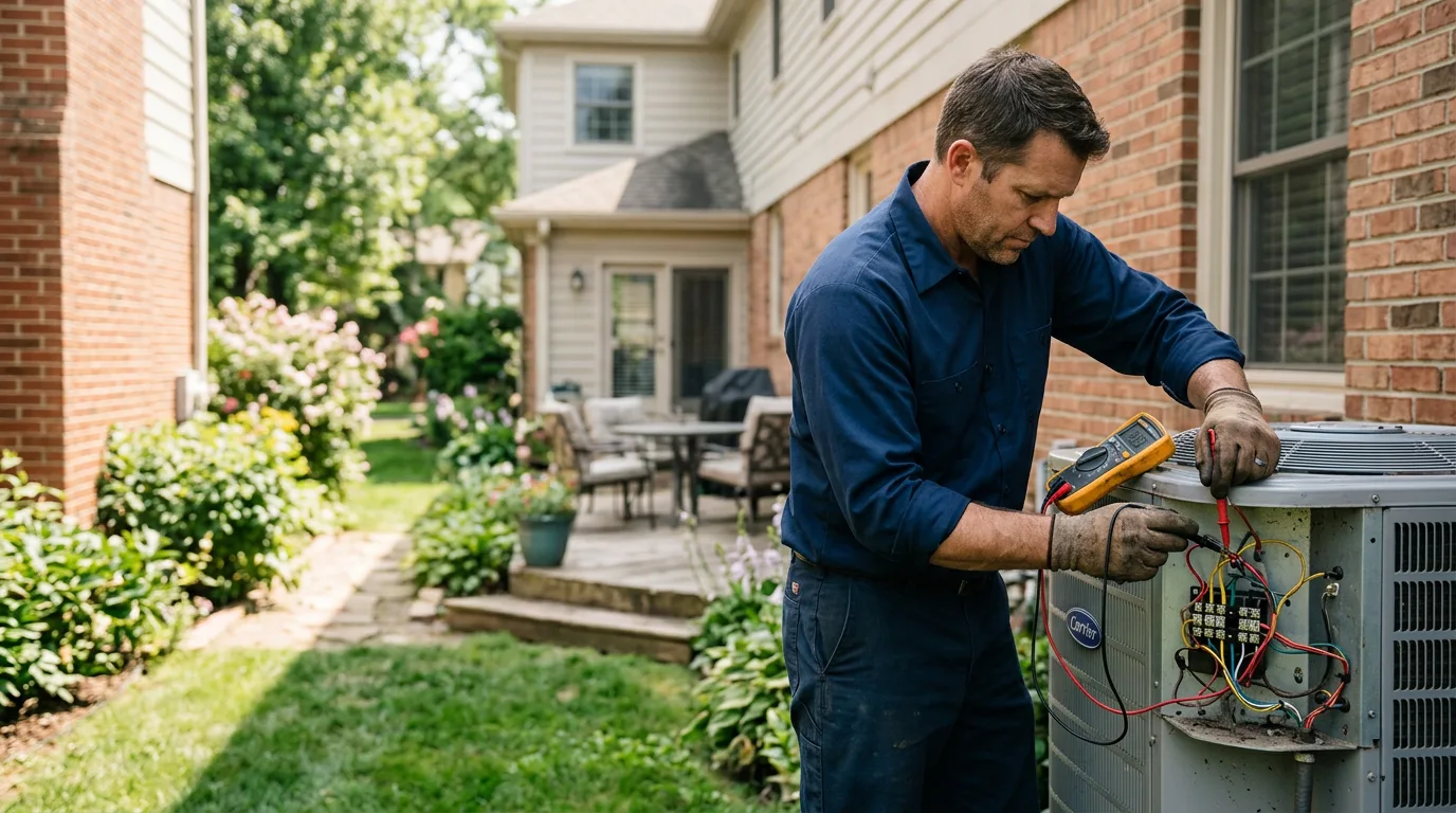 HVAC technician working near Jasper, NY